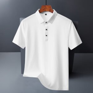 Men's Seamless Short Sleeves Ice Silk Polo Shirts
