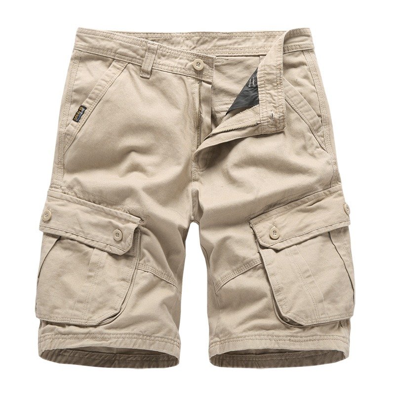 Men 100% Cotton Cargo Shorts - Image 8