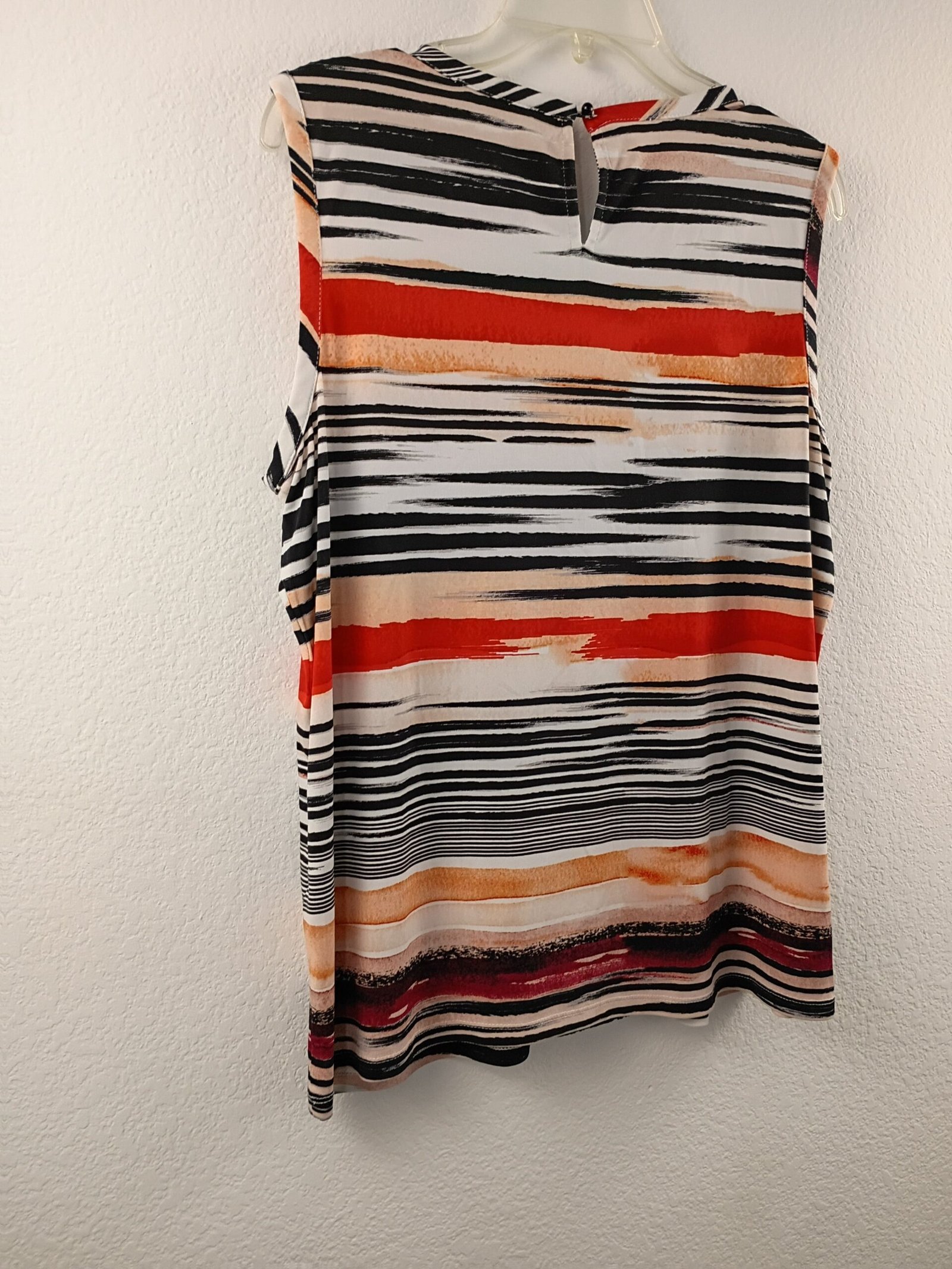 Karl Lagerfeld Women’s Sleeveless Striped Lace-Trim Top Women Size Large - Image 4