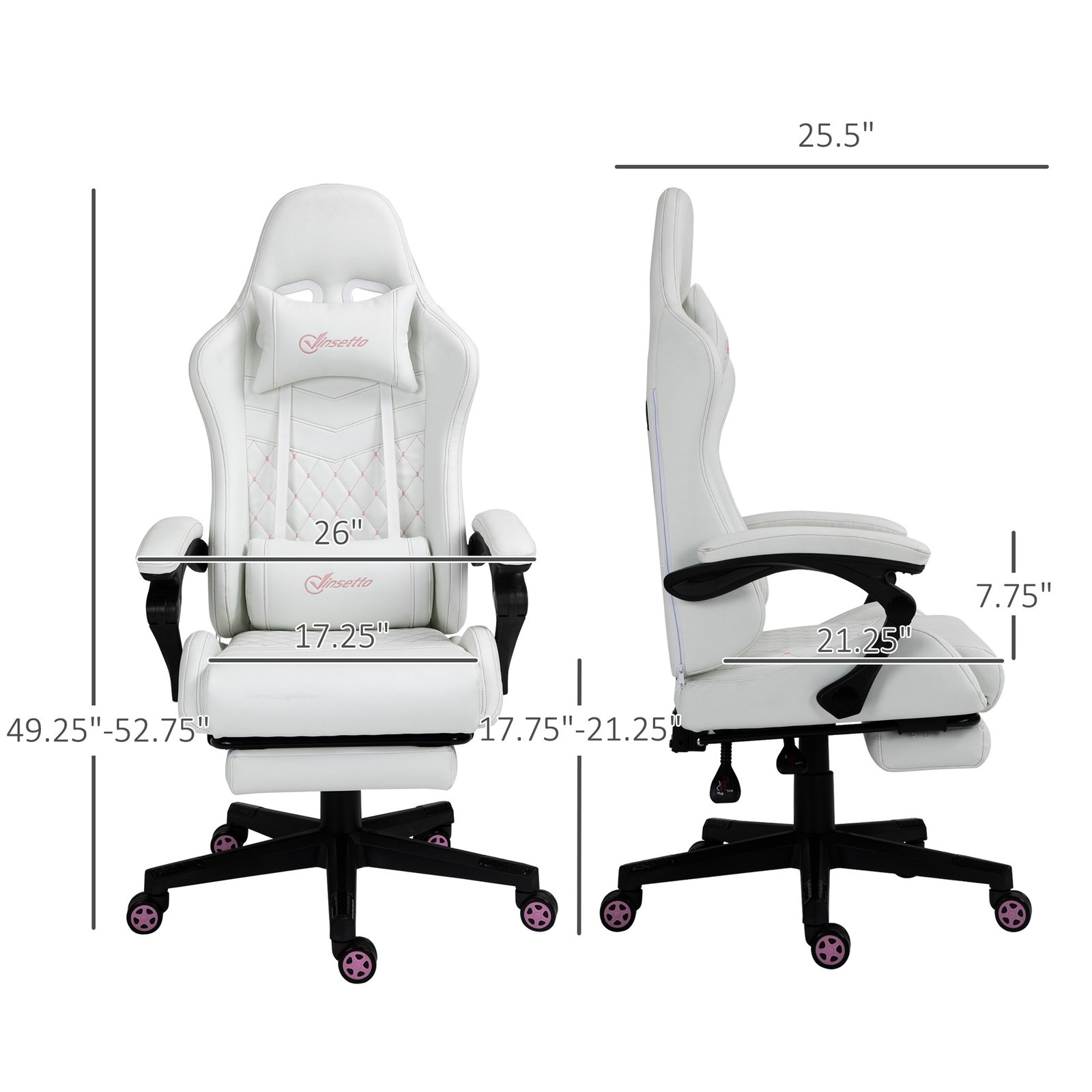 Master Royale Gaming Chair with Footrest, Lumbar Support & Reclining Backrest - Image 6