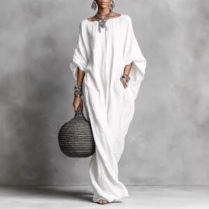 Bohemian Queen Long Sleeve Off-Shoulder Maxi Dress