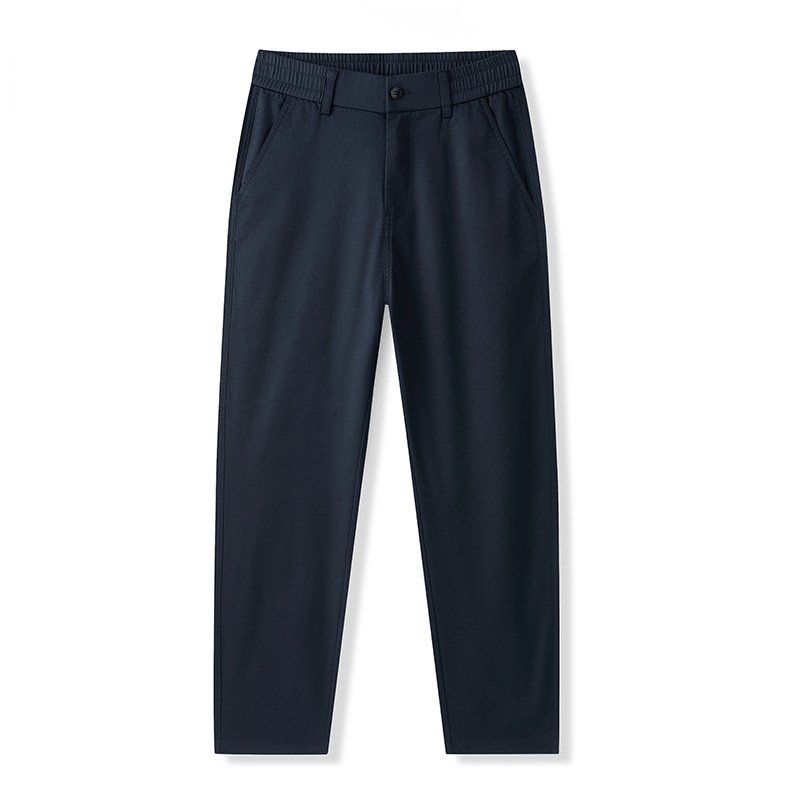 Straight Leg Cotton Mens Trousers Pants