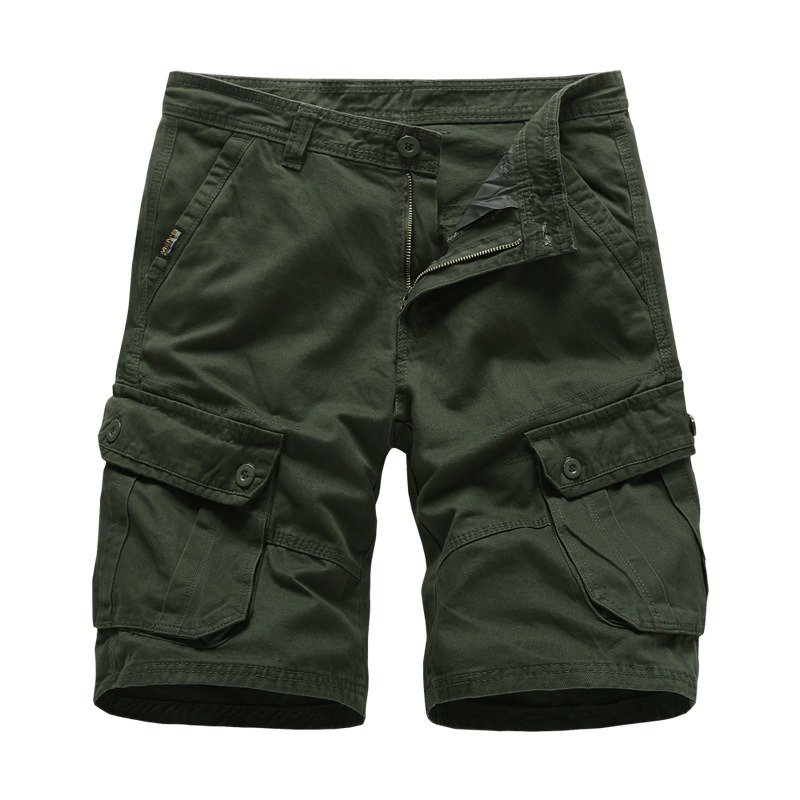 Men 100% Cotton Cargo Shorts - Image 5