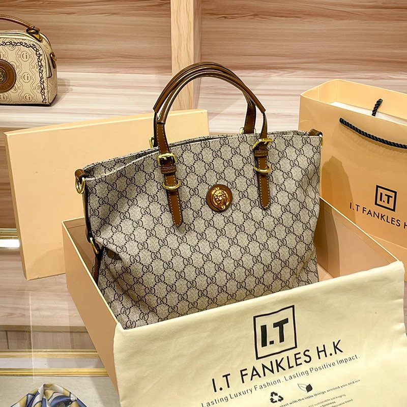 Kora Monogram Canvas Leather Shoulder Bag - Image 6
