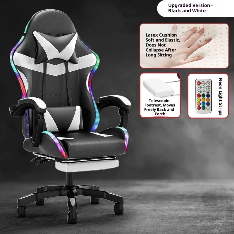 TitanX Reclining Massage Gaming Chair with Footrest & Lumbar Support | Ergonomic E Sports Computer Chair - Image 8