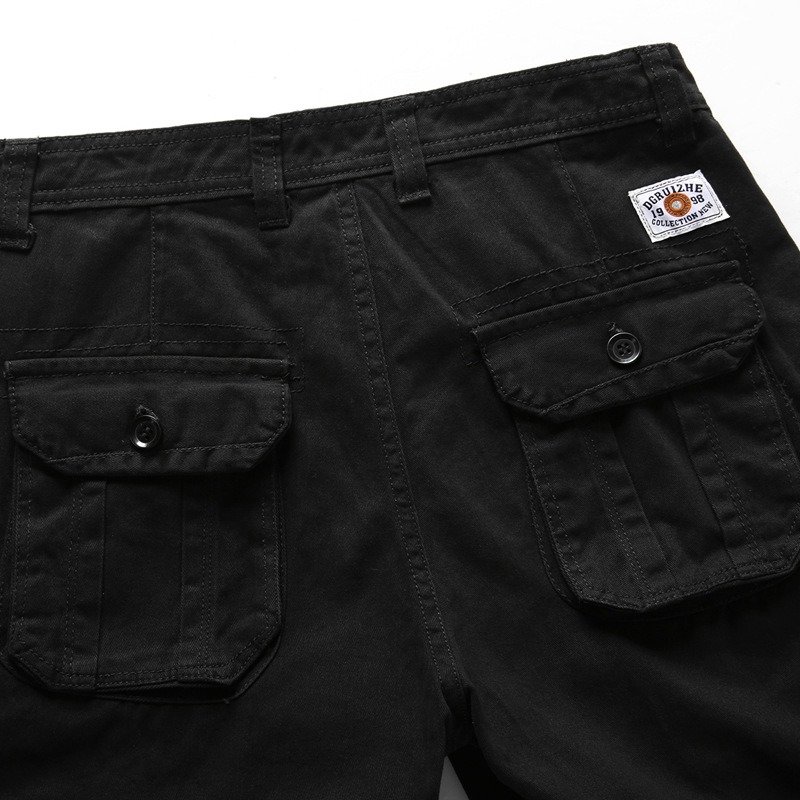 Men 100% Cotton Cargo Shorts - Image 4