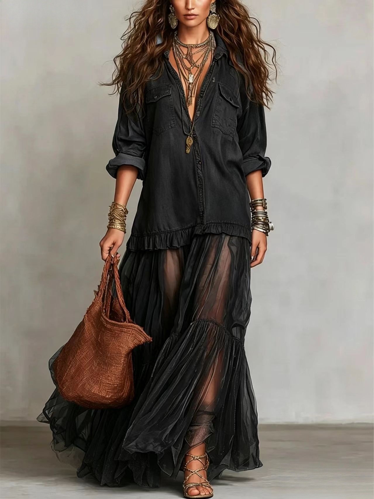 Sapphire Breeze Luxe Maxi Dress - Image 9