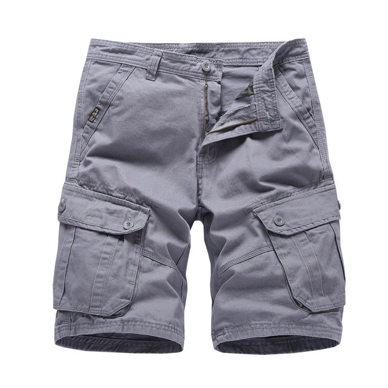 Men 100% Cotton Cargo Shorts - Image 7