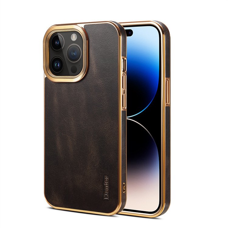 Heritage Luxe Leather iPhone Case - Image 3