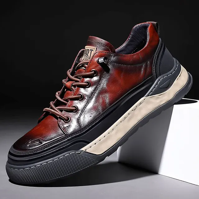 Lace Up Genuine Leather Men Shoe - Image 7