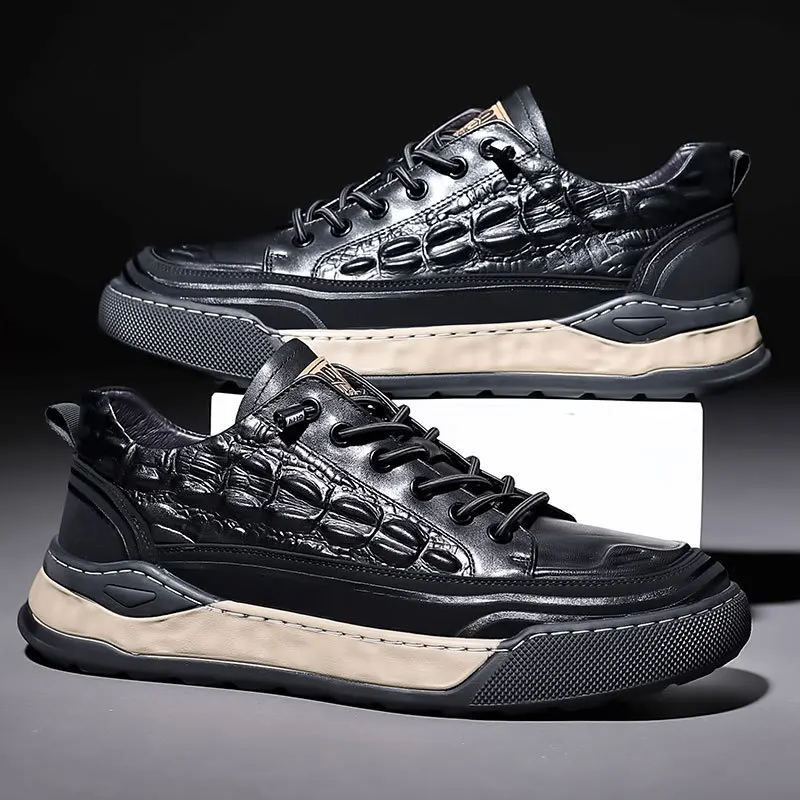 Lace Up Genuine Leather Men Shoe - Image 3