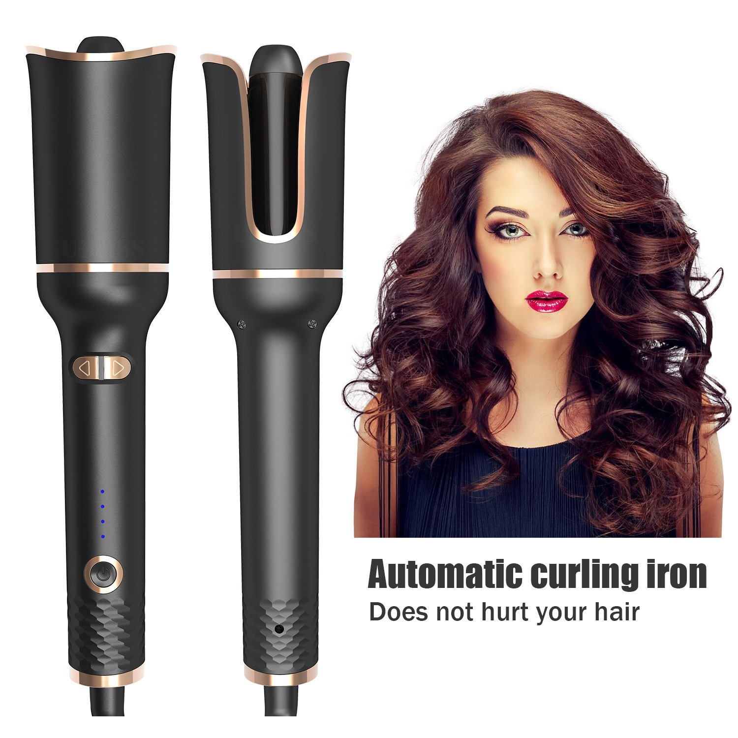 Mane Luxe Automatic Spiral Barrel Curling Iron - Image 3