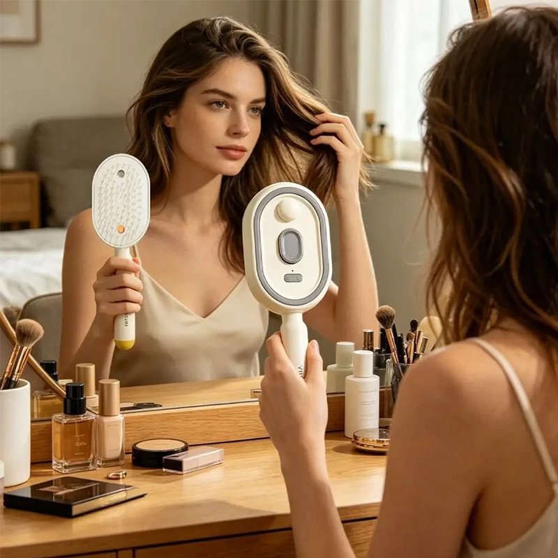 Electric Steam Hair Brush with Mis - Image 4