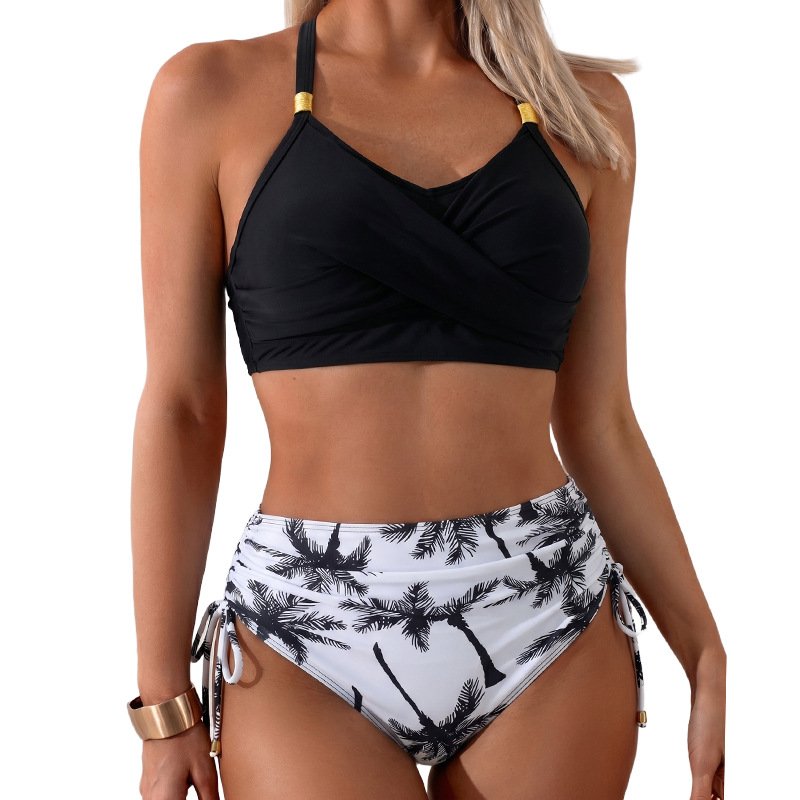 Monaco Halter Luxe High-Waist Bikini Set - Image 2