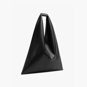 Triangle Genuine Leather Tote Bag – Luxury Geometric Hobo Handbag