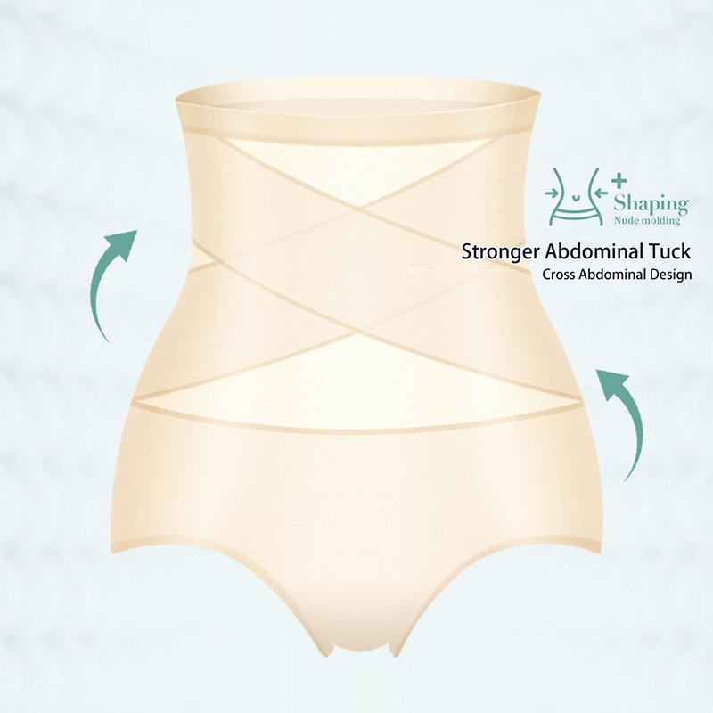 High-Waist Tummy Control Ice Silk Breathable Women's Shaping Panty - Image 9