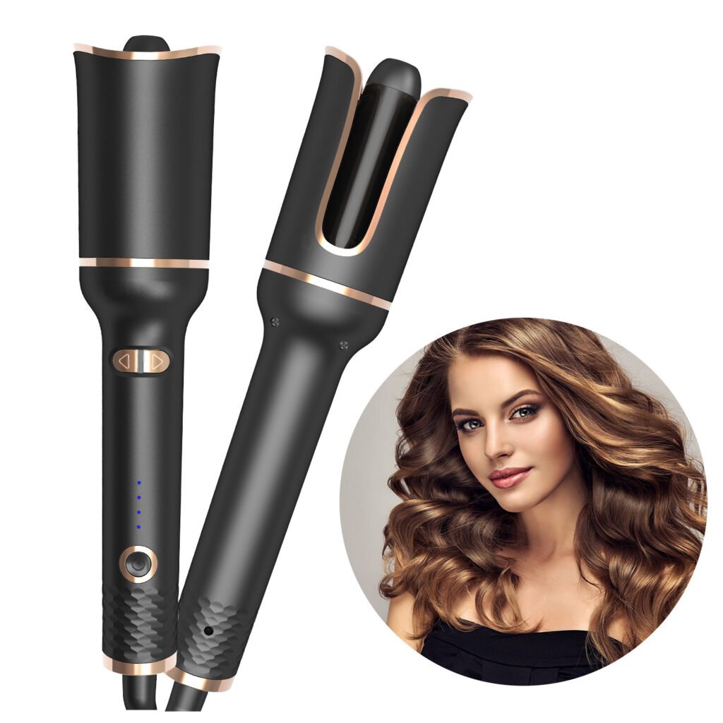 Mane Luxe Automatic Spiral Barrel Curling Iron