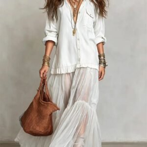 Sapphire Breeze Luxe Maxi Dress