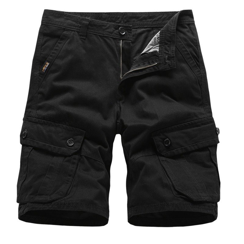 Men 100% Cotton Cargo Shorts - Image 2