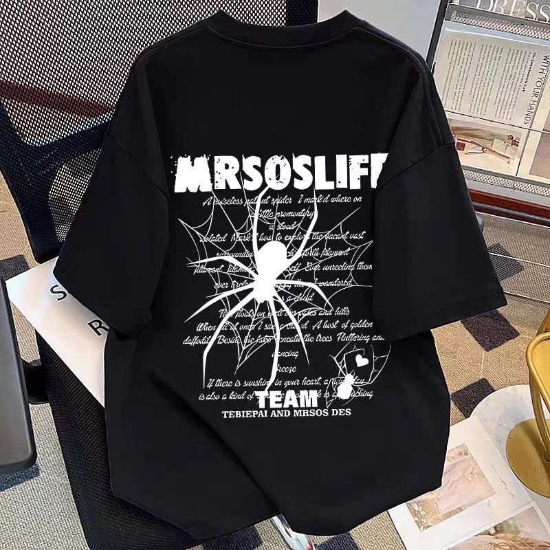MrSOSLife Black Widow Signature Cotton Graphic T Shirt for Men - Image 2