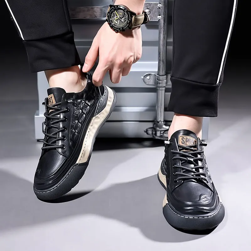 Lace Up Genuine Leather Men Shoe - Image 5