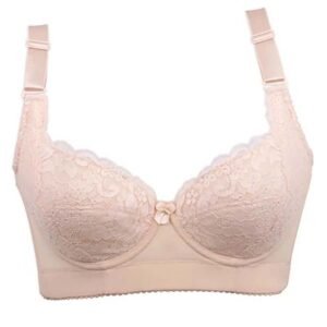 Mulberry Silk & Lace Smoothing Bra – Deep Band Support & Lift