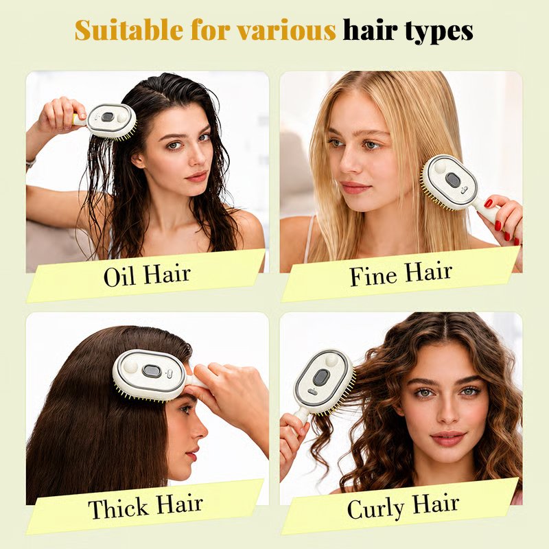 Electric Steam Hair Brush with Mis - Image 6