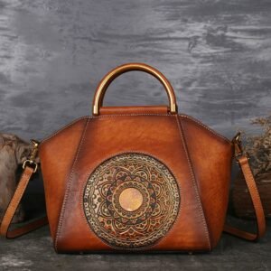 Women’s Premium Genuine Cow Leather Handbag Shoulder Bag