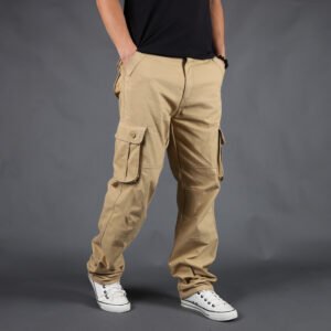 Casual Multi-pocket Cotton Men Cargo Pants