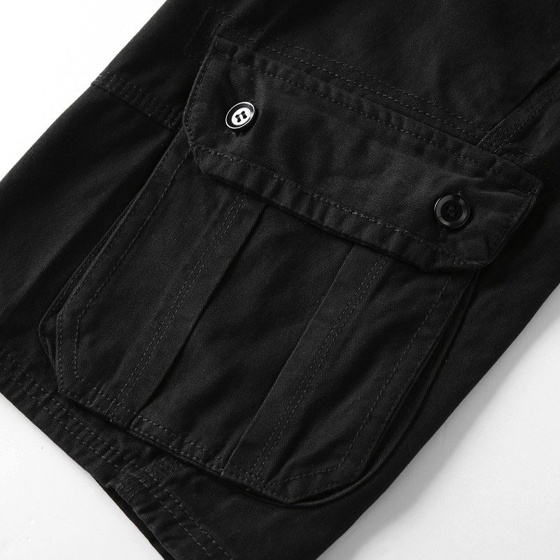 Men 100% Cotton Cargo Shorts - Image 3