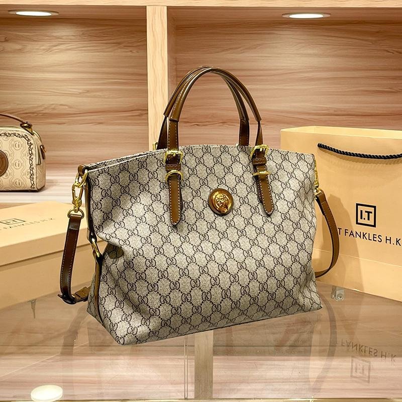 Kora Monogram Canvas Leather Shoulder Bag - Image 3
