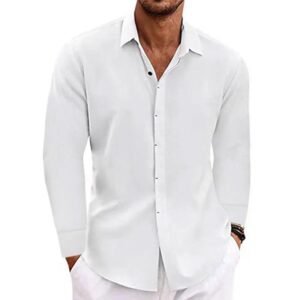 Long Sleeve Button Down Men Shirt