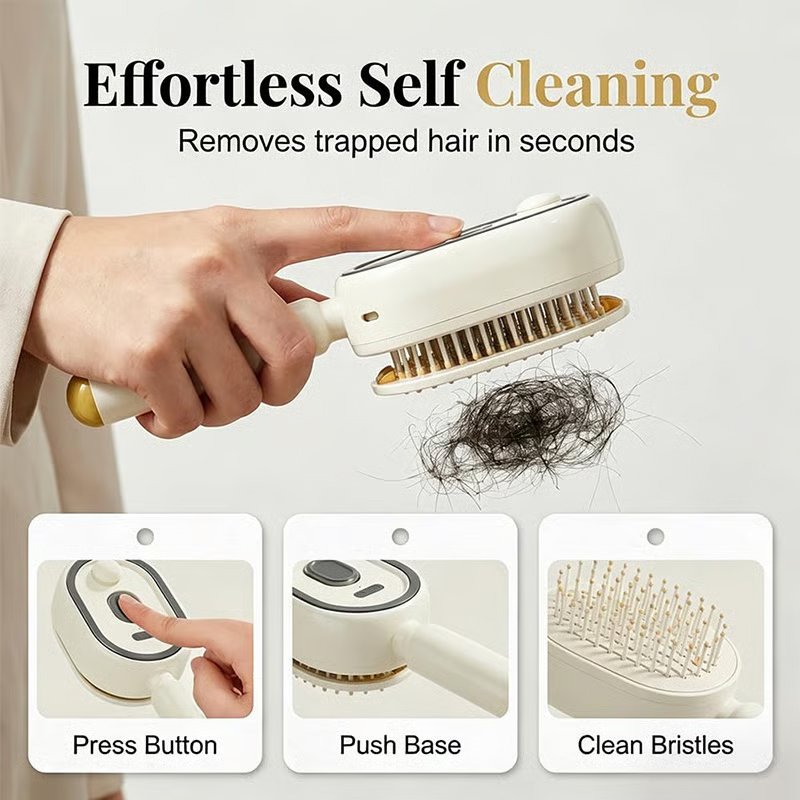 Electric Steam Hair Brush with Mis - Image 7