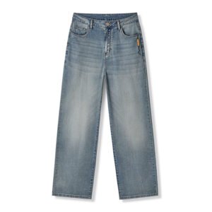 Men's Premium Tencel™ Lyocell Embroidered Straight Leg Jeans | Luxury Loose Drape Denim Pants