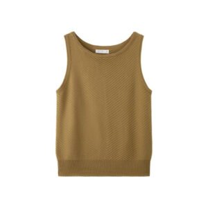 Women's Lyocell Tencel™ Sleeveless Knit Round Neck Tank Vest