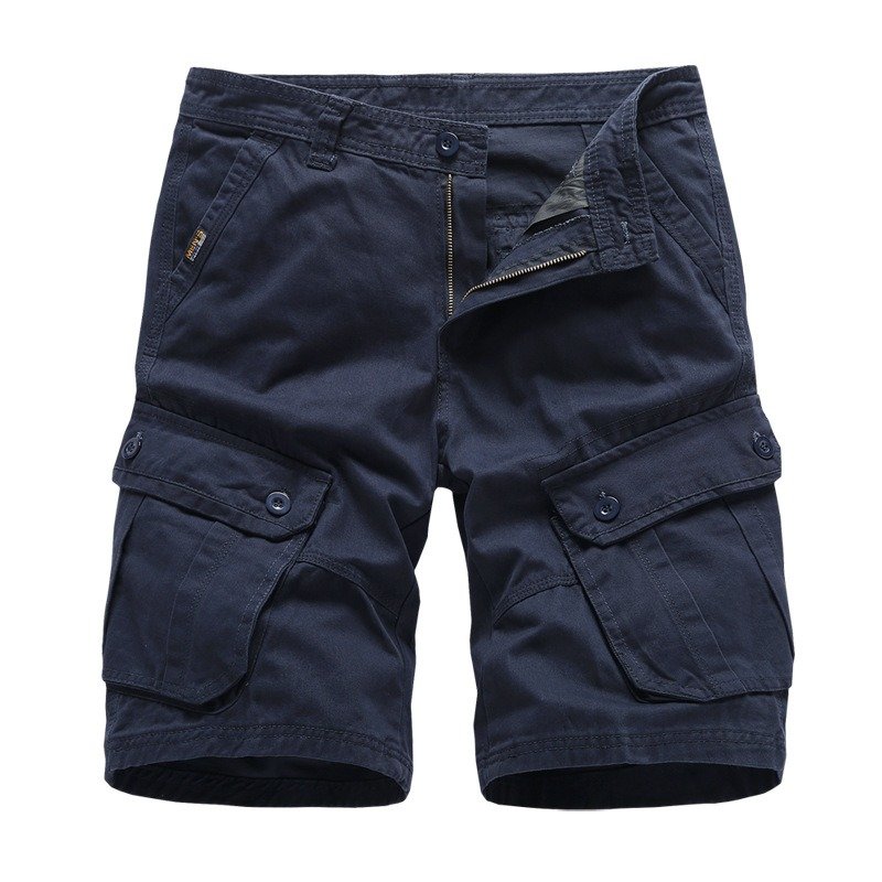 Men 100% Cotton Cargo Shorts - Image 6