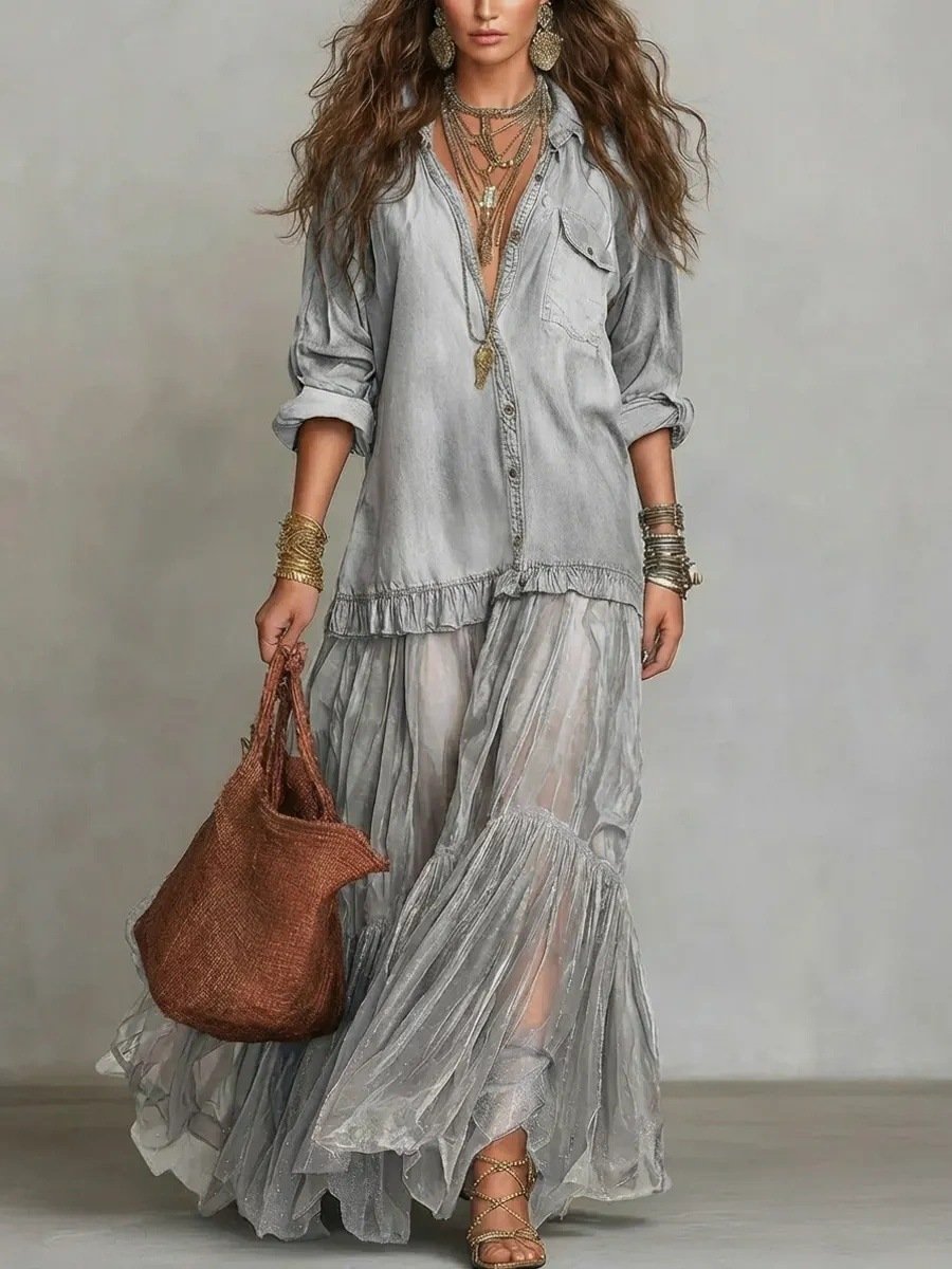 Sapphire Breeze Luxe Maxi Dress - Image 11