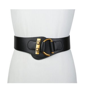 Genuine Leather Gold Pin Buckle Corset Belt
