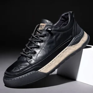 Lace Up Genuine Leather Men Shoe