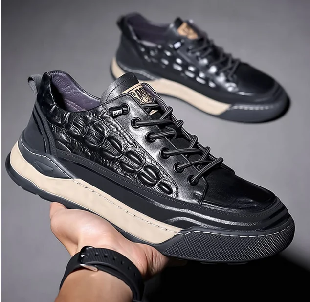Lace Up Genuine Leather Men Shoe - Image 6