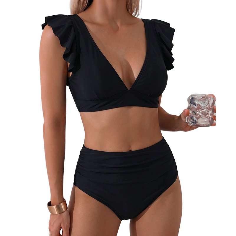 The Monaco Muse 2 Piece High Waisted Ruffled Bikini