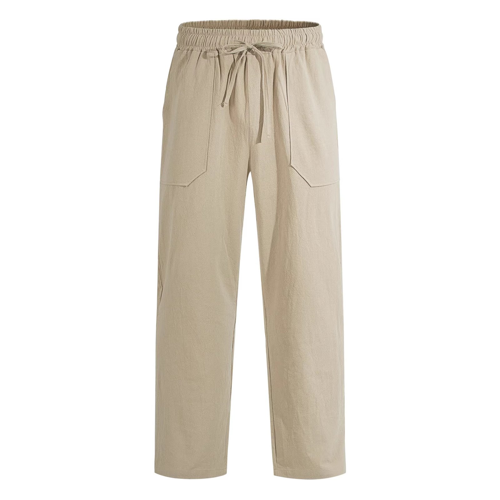 Men's Simple Cotton-Linen Loose-Flowing Wide-Leg Casual Instagram-Style Trousers - Image 7