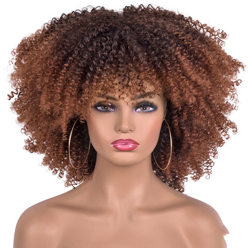 Naturally Curly Full Afro Wig - Image 5
