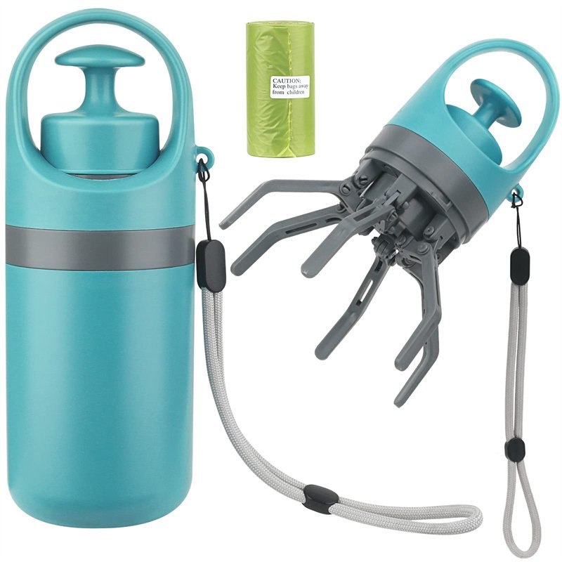 CleanPoo Portable Dog Pooper Scooper with Built In Waste Bag Dispenser | One Hand Pet Waste Pickup Tool - Image 10