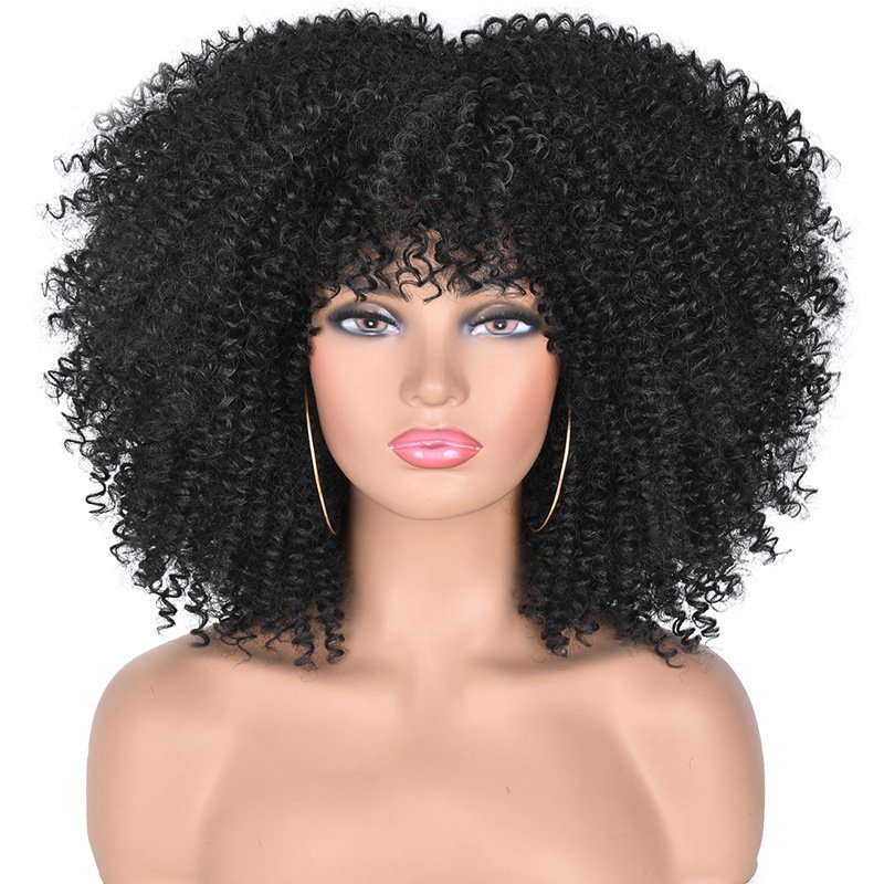 Naturally Curly Full Afro Wig - Image 4