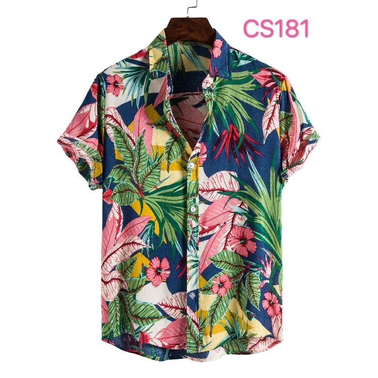 Style Silk-Like Cotton Short-sleeved Button Down Men Shirt - Image 4
