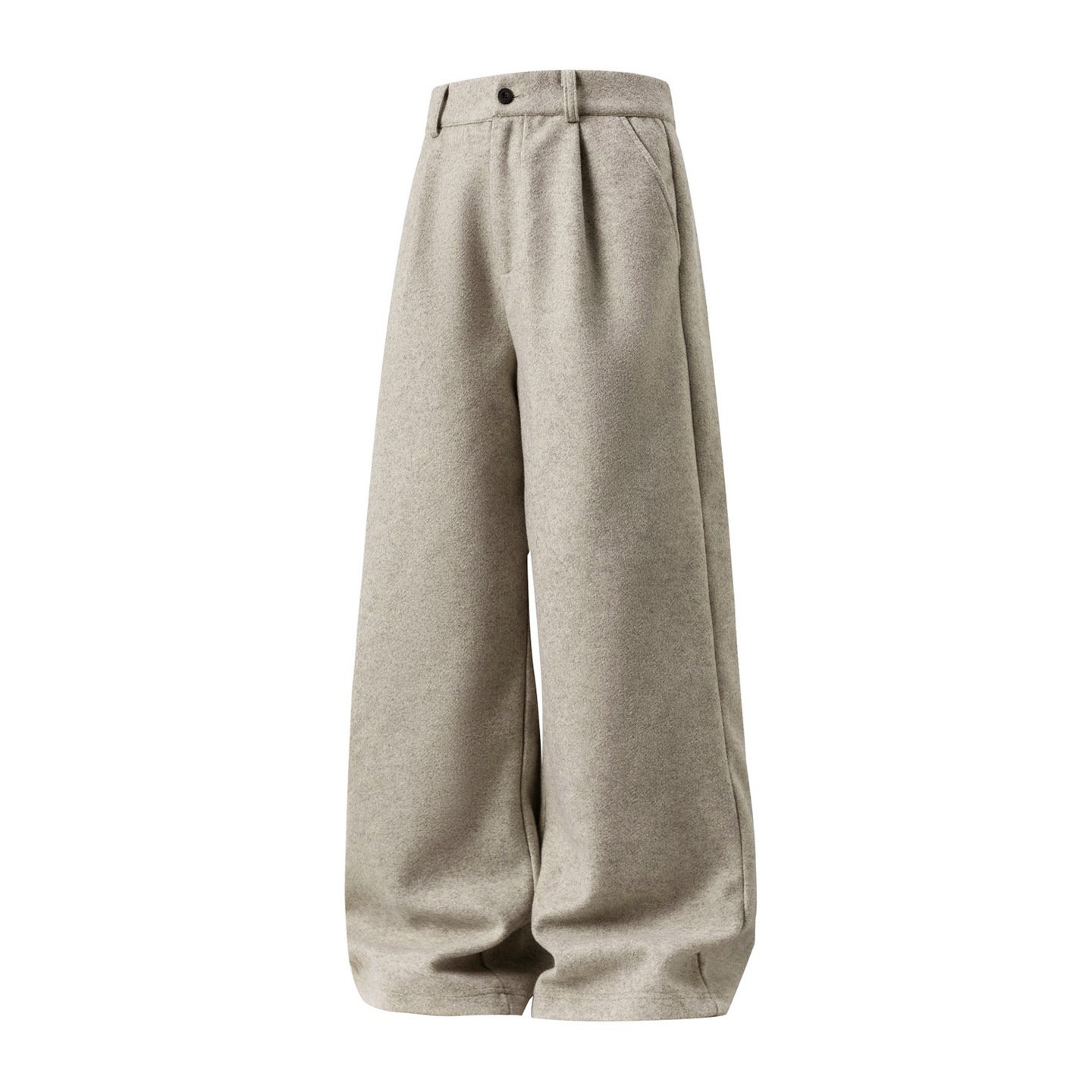 Men's Urban Wool-Blend Relaxed Pleated Trousers - Image 5