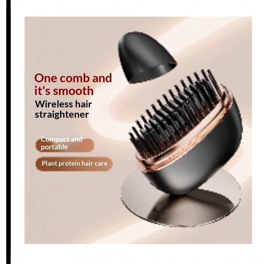 SilkTouch™ Mini Cordless Hair Straightening Comb | Portable USB Rechargeable Hot Comb for Smooth Hair On The Go - Image 3