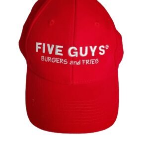 The Icebox Five Guys Employee Snapback Work Hat | Red And White