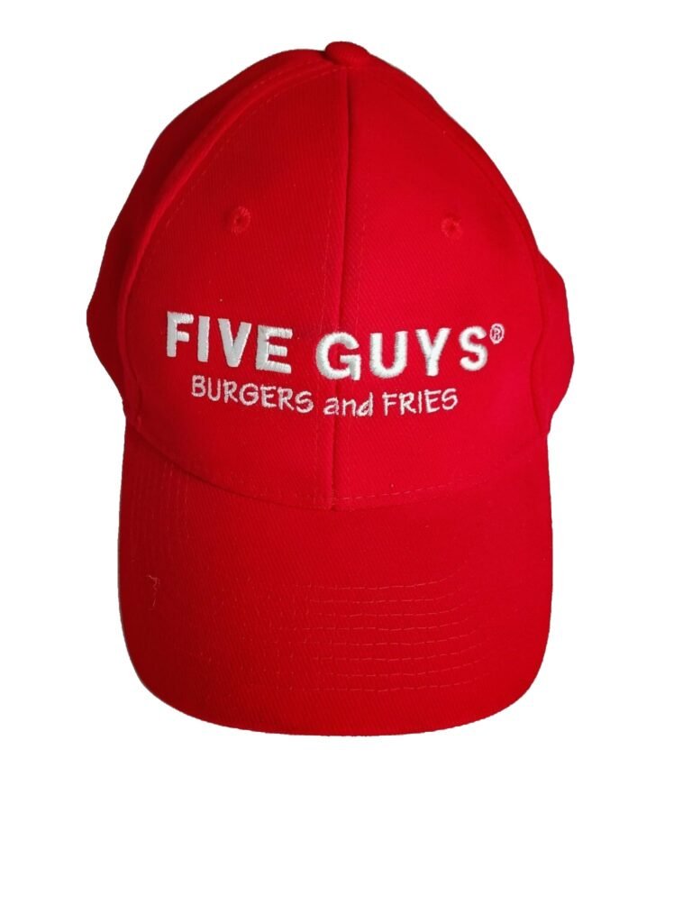 The Icebox Five Guys Employee Snapback Work Hat | Red And White